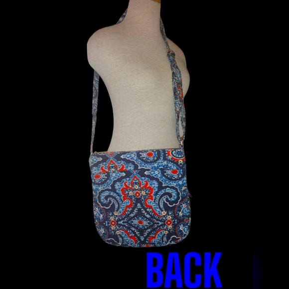 NWOT VERA BRADLEY TRIPLE ZIP HIPSTER CROSSBODY BAG MARRAKESH PATTERN - Picture 2 of 12